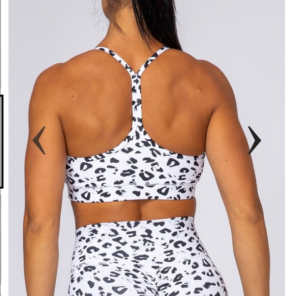Muscle Nation Snow Leopard Tone Bra-Medium - Picture 5 of 9